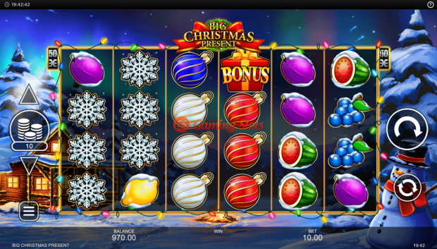 Base Game for Big Christmas Present slot from Inspired Gaming