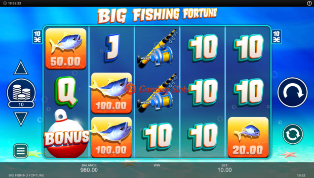 Base Game for Big Fishing Fortune slot from Inspired Gaming
