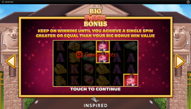 Game Intro for Big Piggy Bonus slot from Inspired Gaming