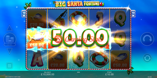 Base Game for Big Santa Fortune slot from Inspired Gaming
