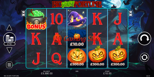 Base Game for Big Scary Fortune slot from Inspired Gaming