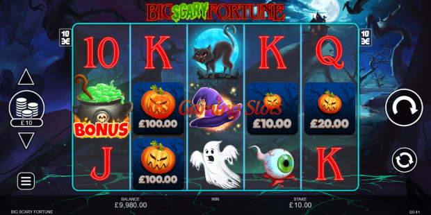 Base Game for Big Scary Fortune slot from Inspired Gaming