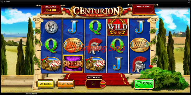 Base Game for Centurion slot from Inspired Gaming