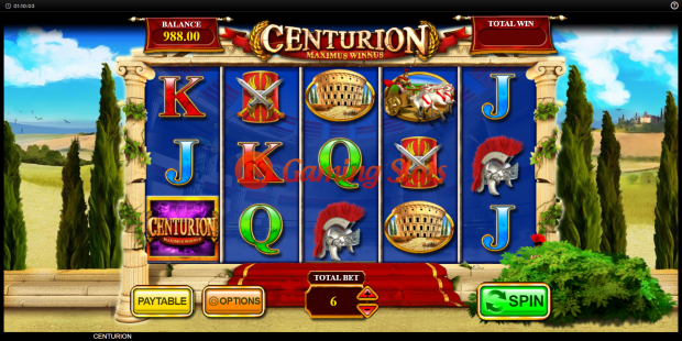 Base Game for Centurion slot from Inspired Gaming