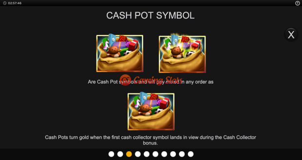 Game Rules for Christmas Cashpots slot from Inspired Gaming