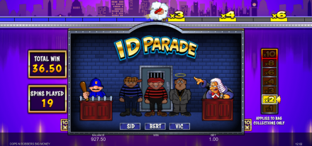 Cops ‘n’ Robbers Big Money slot ID parade