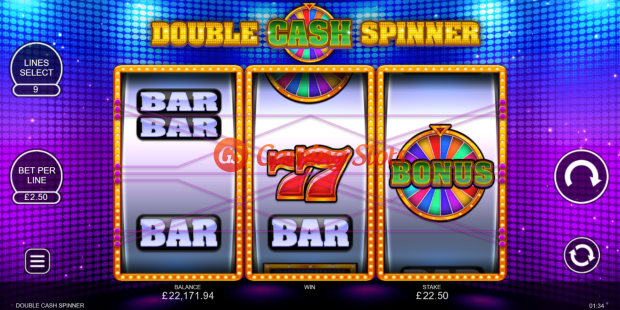 Base Game for Double Cash Spinner slot from Inspired Gaming