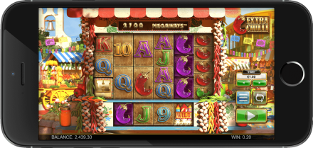 Extra Chilli slot on a mobile device
