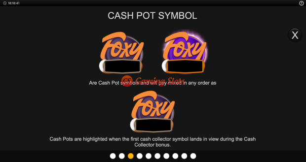 Game Rules for Foxy Cashpots slot from Inspired Gaming