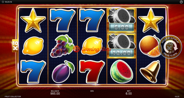 Base Game for Fruit Collector slot from Inspired Gaming