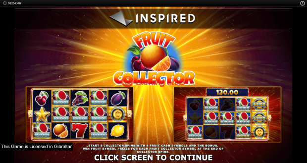 Game Intro for Fruit Collector slot from Inspired Gaming
