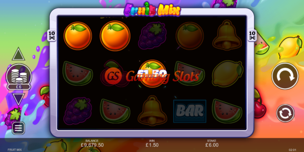 Base Game for Fruit Mix slot from Inspired Gaming