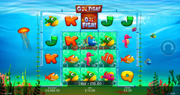 Base Game for Go Fish! slot from Inspired Gaming
