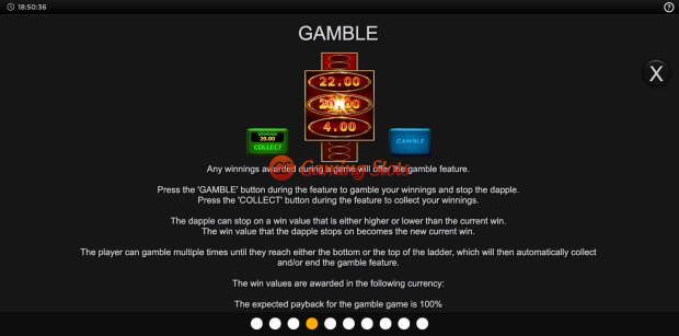 Game Rules for Gold Cash slot from Inspired Gaming