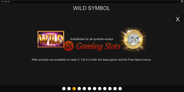 Pay Table for Gold Cherry slot from Inspired Gaming