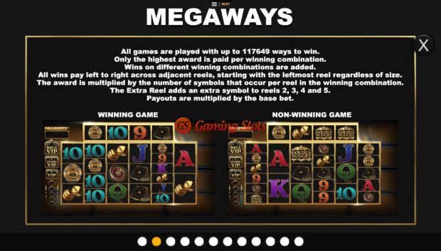 Game Rules for Golden Nugget Megaways slot from Inspired Gaming