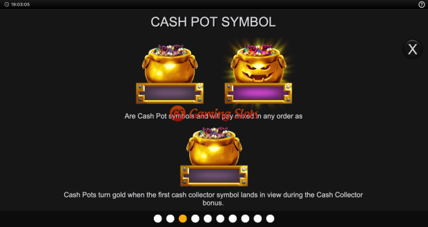 Game Rules for Halloween Cashpots slot from Inspired Gaming