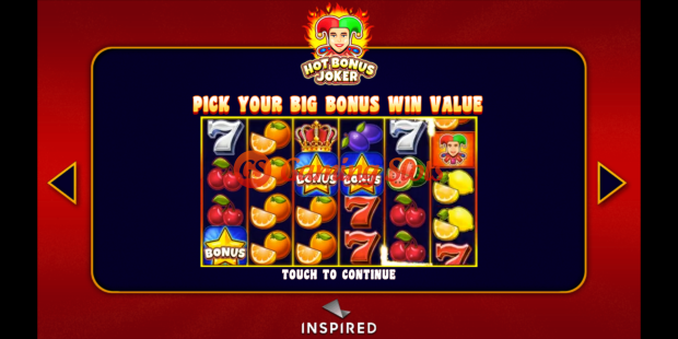 Game Intro for Hot Bonus Joker slot from Inspired Gaming