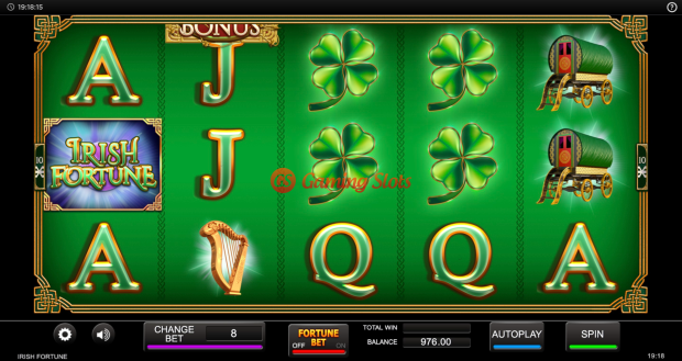 Base Game for Irish Fortune slot from Inspired Gaming