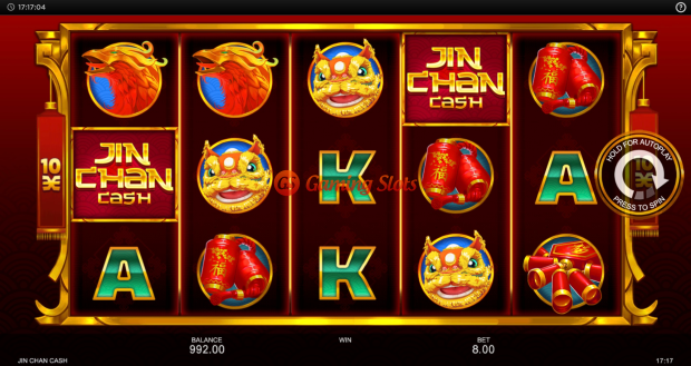 Base Game for Jin Chan Cash slot from Inspired Gaming