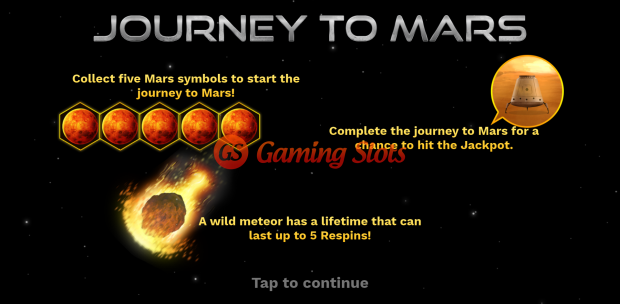 Game Intro for Journey To Mars from Relax Gaming