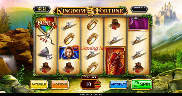 Base Game for Kingdom of Fortune slot from Inspired Gaming