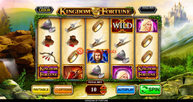 Base Game for Kingdom of Fortune slot from Inspired Gaming