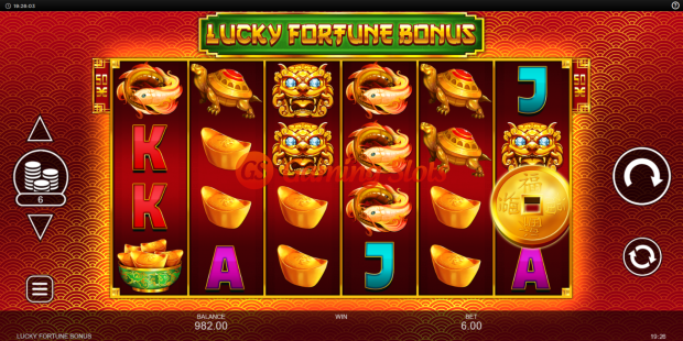 Base Game for Lucky Fortune Bonus slot from Inspired Gaming
