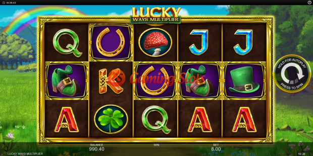 Base Game for Lucky Ways Multiplier slot from Inspired Gaming