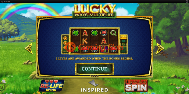 Game Intro for Lucky Ways Multiplier slot from Inspired Gaming