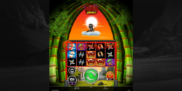 Base Game for Ninja Monkey slot from Inspired Gaming