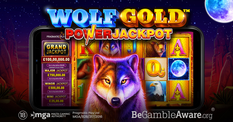Wolf Gold Power Jackpot slot on mobile