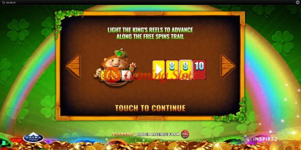 Game Intro for Reel Lucky King Megaways slot from Inspired Gaming