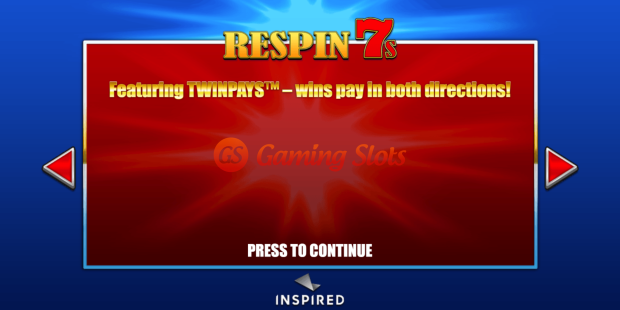 Game Intro for Respin 7s slot from Inspired Gaming