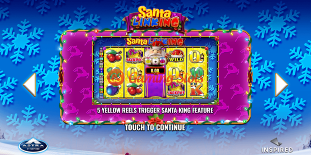 Game Intro for Santa Linking slot from Inspired Gaming