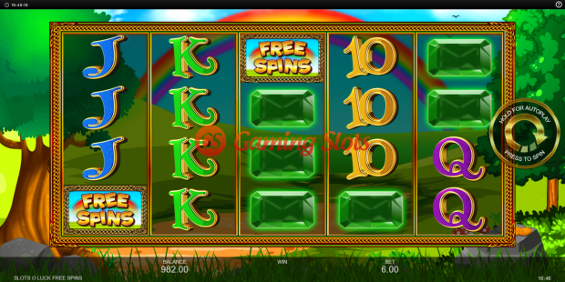 Base Game for Slots O' Luck Free Spins slot from Inspired Gaming