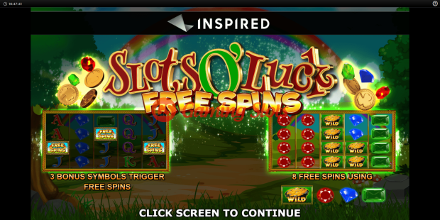 Game Intro for Slots O' Luck Free Spins slot from Inspired Gaming