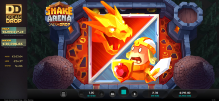 Snake Arena Dream Drop slot base game by Relax Gaming