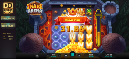 Snake Arena Dream Drop slot Mega Win