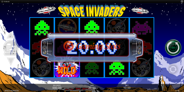 Base Game for Space Invaders slot from Inspired Gaming