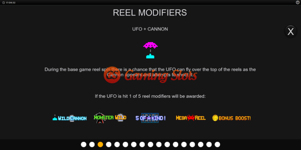 Game Rules for Space Invaders slot from Inspired Gaming
