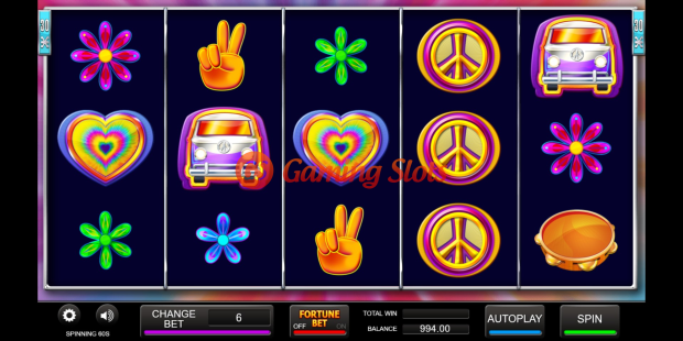 Base Game for Spinning 60's slot from Inspired Gaming