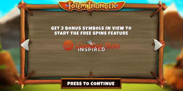 Game Intro for Totem Thunder slot from Inspired Gaming
