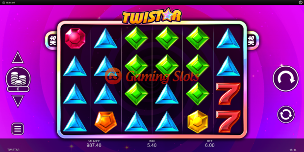 Base Game for Twistar slot from Inspired Gaming