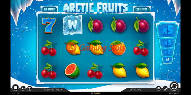 Arctic Fruits slot base game by 1X2 Gaming