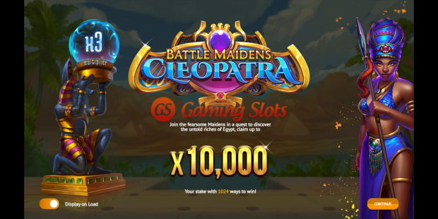 Battle Maidens: Cleopatra slot game intro by 1X2 Gaming