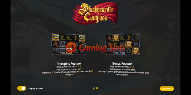 Black Beards Compass slot game intro by 1X2 Gaming
