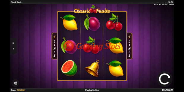 Classic Fruits slot base game by 1X2 Gaming