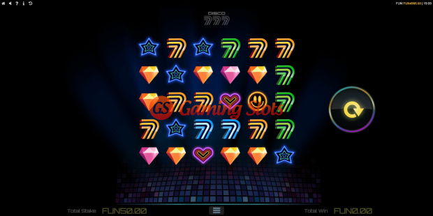 Disco 777 slot base game by 1X2 Gaming