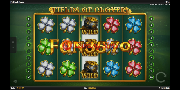 Fields of Clover slot base game by 1X2 Gaming